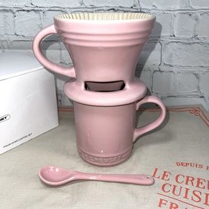 Le Creuset Pour-Over Coffee w/ Mug and Spoon